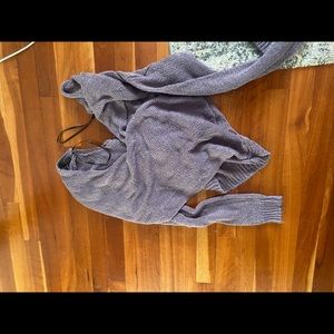 Purple forever twist sweater